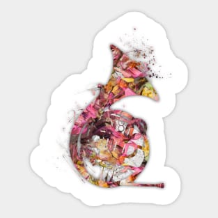 French horn music art #frenchhorn #music Sticker